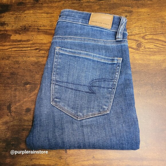 American Eagle Jeans 2 S Jegging Next Level Stretch Hi Rise Medium Light Wash - Picture 3 of 12